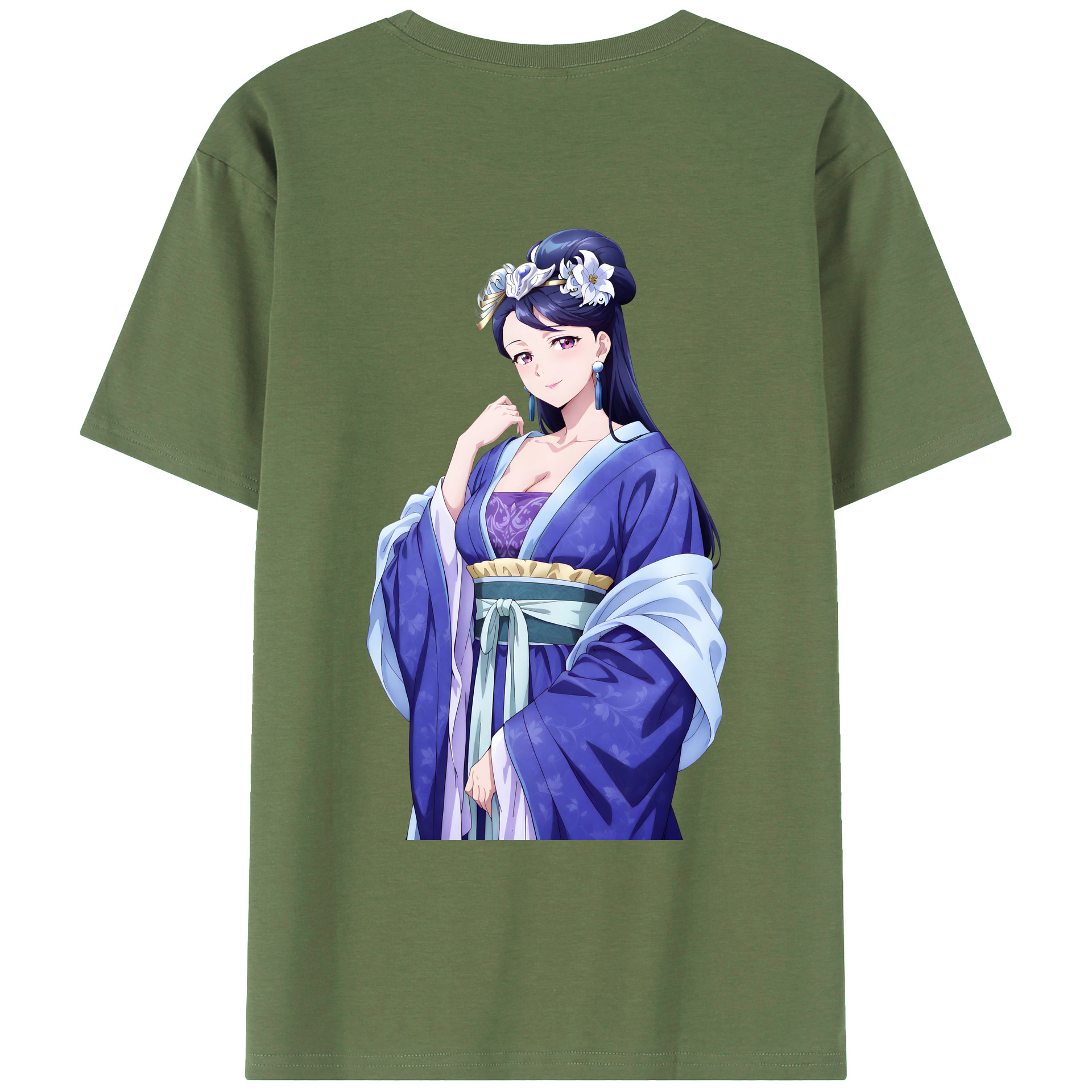 （画像用） 薬屋のひとりごと The Apothecary Diaries 綿100％ メンズ半袖Tシャツ（バックプリント） 通気性